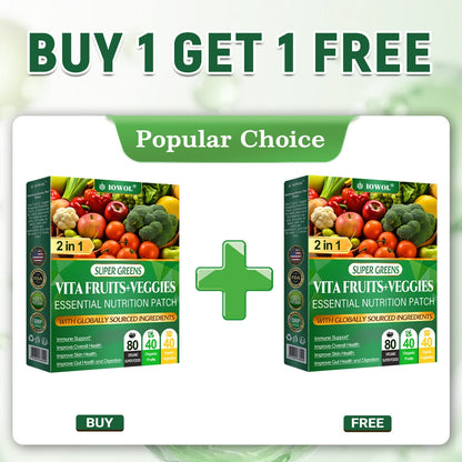 😉Don’t go yet — add Vita Fruit & Veggie Essential Nutrition Patch for stronger daily support and better synergy.