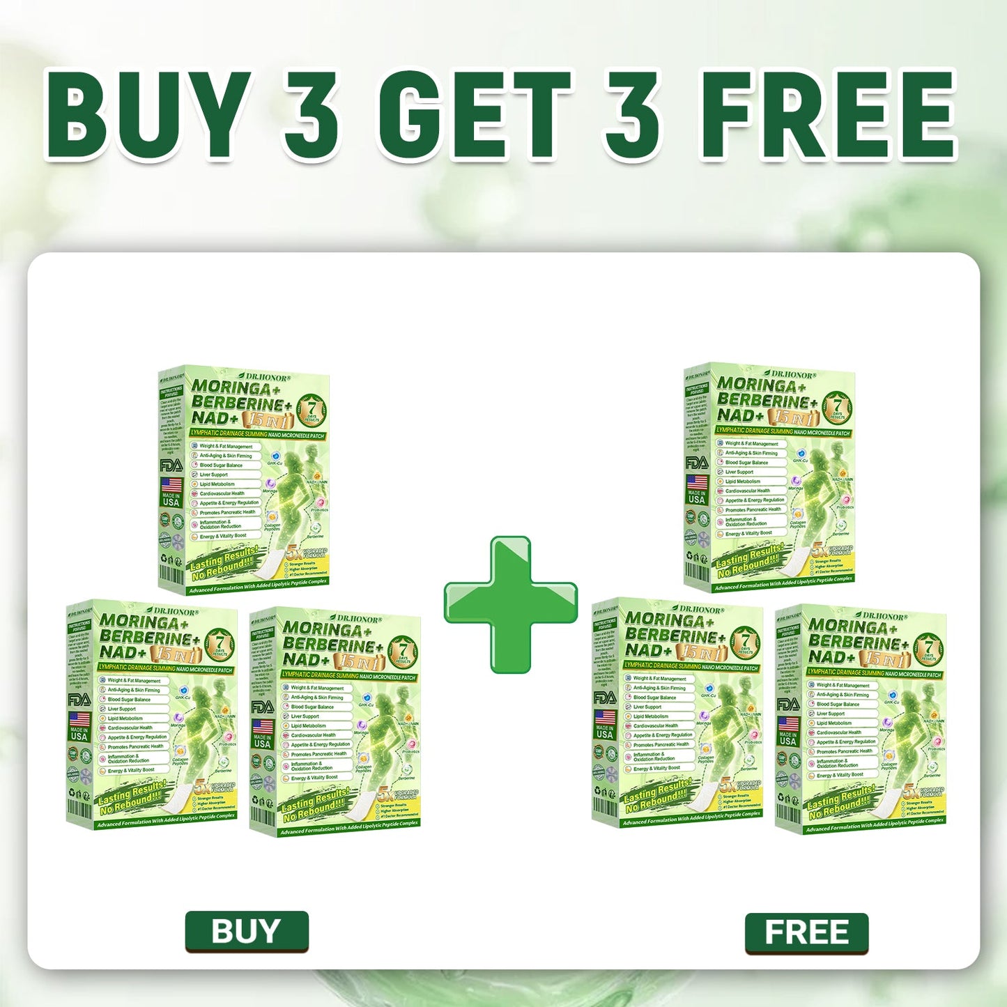 DR.HONOR® Metabolic Nano Microneedle Patch