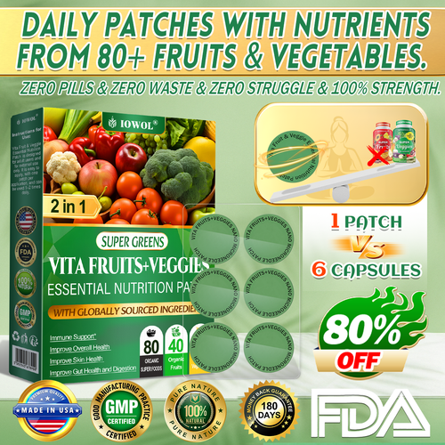 😉Don’t go yet — add Vita Fruit & Veggie Essential Nutrition Patch for stronger daily support and better synergy.